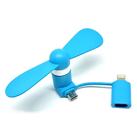 Mua Quạt Mini 2 Cánh Cắm Nguồn Lightning & Micro Usb HN - màu ngẫu nhiên
