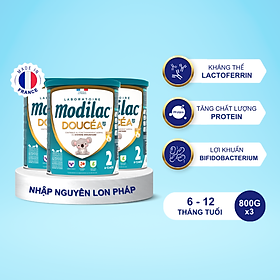 Combo 3 Sữa bột Modilac Doucéa 2 800g