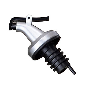 Đầu Nhựa Rót Rượu/Dầu (8.5cm) - Đen Bạc