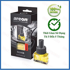 Bình thay thế Nước hoa kẹp cửa gió ô tô Areon Sport SILVER