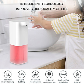 350mL Automatic Soap Dispenser Infrared Hand-free Touchless Induction Foam Dispenser Liquid Lotion Gel Dispenser Hands