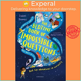 Hình ảnh Sách - The Bedtime Book of Impossible Questions by Isabel Thomas,Aaron Cushley (UK edition, hardcover)