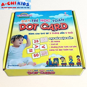 Bộ Thẻ Học Dot Card Số Đếm Và Phép Tính, Bộ Thẻ Học Toán Thông Minh Song Ngữ Anh Việt Cho Bé Từ 3 Tháng Đến 6 Tuổi