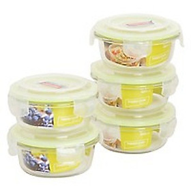 BỘ 2 HỘP THỦY TINH NẮP GÀI HÌNH TRÒN CHỊU NHIỆT
