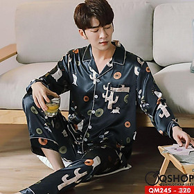 BỘ ĐỒ PIJAMA NAM BỘ MẶC NHÀ MẶC NGỦ NAM QSHOP QM245