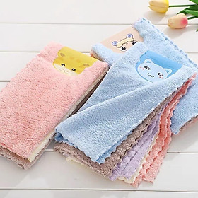 Mua SET 5 CHIẾC KHĂN LÔNG CỪU RỬA MẶT VỆ SINH CHO BÉ ĐỦ MÀU
