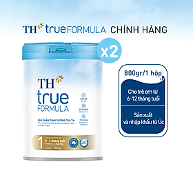 Combo 2 Sản phẩm dinh dưỡng công thức cho trẻ từ 0 đến 6 tháng tuổi TH True Formula 1 800g