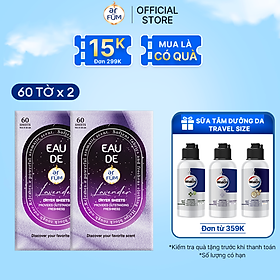 Mua Combo 2 Giấy Thơm Arfum Dùng Cho Máy Sấy Làm Mềm Vải Và Chống Tĩnh Điện   Khử Mùi Tủ Giày  Tủ Quần Áo (60 Tờ/ Hộp)
