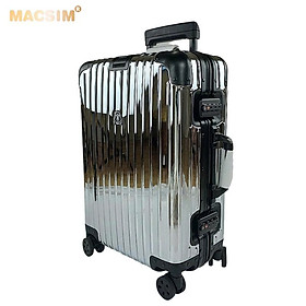 Vali kéo du lịch cao cấp chất liệu hợp kim nhôm nguyên khối MS1305 Macsim cao cấp màu đen cỡ 20inches