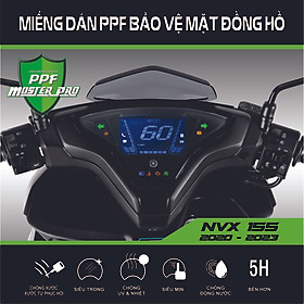 Miếng Dán PPF Bảo Vệ Mặt Đồng Hồ Xe  NVX 155 2020 - 2023 | Chất Liệu Film PPF