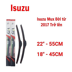 Cần gạt mưa ô tô thanh mềm A8 dành cho xe Isuzu: Dmax, Mux - Hàng nhập khẩu