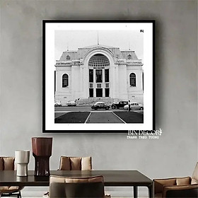 Tranh treo tường sài gòn xưa trắng đen 7 trang trí decor quán nhà hàng khách sạn