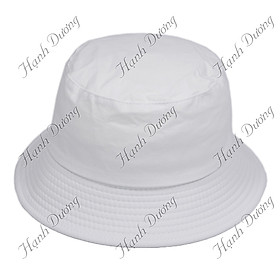 Mũ bucket nữ thời trang không thêu logo với chất liệu vải cotton thoáng mát dễ thấm hút mồ hôi
