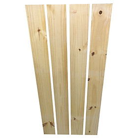 Bó 4 tấm gỗ thông mới đẹp dài 1m2, rộng 12.5cm, dày 1cm bào láng 4 mặt thích hợp DIY, trang trí, decorde...