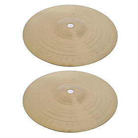 2pcs Alloy Drum Set Hi Hat Cymbals for Drummer Percussion Instrument 8''