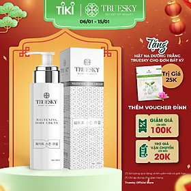 Kem ủ trắng da toàn thân cấp tốc Truesky dạng vòi nhấn bật tone ngay lần đầu 100ml - Whitening Body Cream