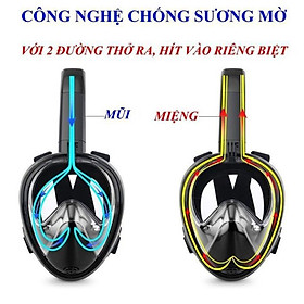 Mặt nạ lặn ngắm san hô- Kính lặn ống thở