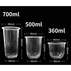 Mua 50 Cốc đáy bầu (700ml  500ml 360ml )