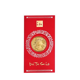 Mặt vàng 24k Kim Sửu Cầm bảng Kèm bao lì xì - AG9992.Q002.01B