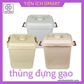 Mua thùng đựng gạo 10kg nhựa Việt Nhật thùng gạo nhựa có nắp 5351