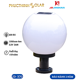 Mua Đèn Trụ Cổng Tròn Năng Lượng Mặt Trời 3W Jindian JD-X70  Đèn Trụ Cổng 3W  Đèn Ngoài Trời | Phúc Thịnh Solar