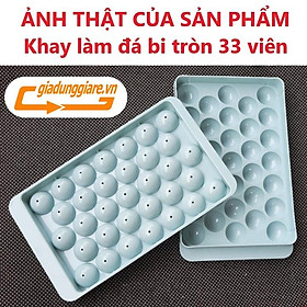 Mua KHAY LÀM ĐÁ bi tròn (33 viên) khuôn kem hoa quả trái cây khuôn làm thạch rau câu độc đáo tiện dụng - giadunggiare.vn