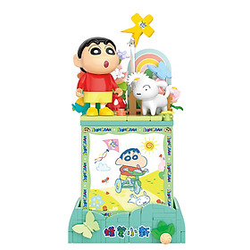 Đồ chơi - BALODY - 21275-3 Bộ xếp hình Crayon Shin-chan - Vở kịch đêm Giáng sinh (202 chi tiết) (KT10x10x12.5cm)