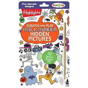 Sách ngoại văn: Scratch-And-Play Halloween Hidden Pictures