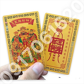 Mua Kim Bài Ngũ Lộ Thần Tài Cầu Tài Lộc - Buôn Bán - Bds -Chứng Khoán - May Mắn - Bình An mạ vàng