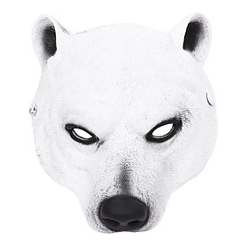 3D Animal Half Face Mask Novelty Halloween Bear Mask for Costume Masquerade