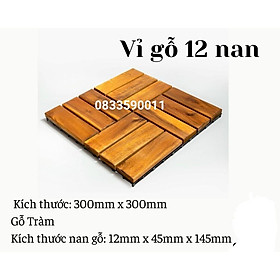 COMBO 5 miếng Vỉ sàn gỗ nhựa composite. Vỉ sàn gỗ tự nhiên.Nhận thi công