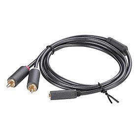 Mua Dây AV 3.5 đầu âm ra 2 đầu RCA ( dương