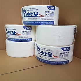COMBO (5 cuộn) giấy vệ sinh cuộn lớn PONYO 700G - CARO