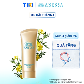 Kem chống nắng dạng gel dưỡng ẩm bảo vệ hoàn hảo Anessa Perfect UV Sunscreen Skincare Gel SPF50+ PA++++ 90g