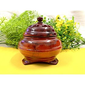 Mua Xông Trầm Gỗ Hương (Cao 12cm   ngang 12cm)