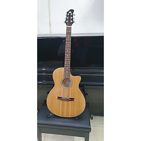 Đàn guitar Acoustic MKAC96, thùng eo, màu vân gỗ, Việt Nam, bao da 2 lớp, bộ dây
