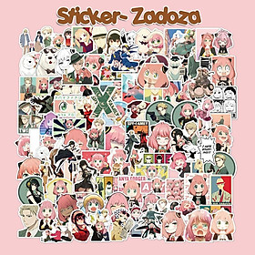Mua Sticker Anime Spy x Family trang trí mũ bảo hiểm  đàn  guitar  ukulele  điện thoại laptop
