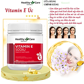 Vitamin E Úc Healthy Care 500IU Hỗ trợ hệ thống tim mạch khỏe mạnh