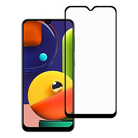 Miếng Dán Kính Cường Lực cho Samsung Galaxy A50S - Full màn hình - Màu Đen - Hàng Chính Hãng