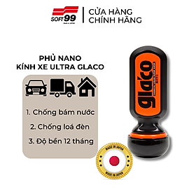 Phủ nano, chống bám nước kính ô tô, độ bền 12 tháng Ultra Glaco G-19 70ml Soft99