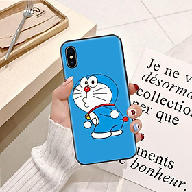 Ốp lưng điện thoại Iphone X viền silicon dẻo TPU hình Doremon Nhảy Múa - Hàng chính hãng