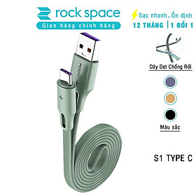 Mua Dây Sạc Rockspace S1 dành Cho Samsung kết nối typeC  sạc nhanh  dây dẹt chống rối - Hàng Chính Hãng