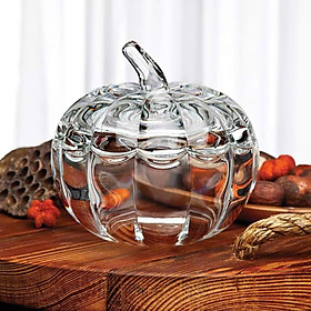 Mua Hũ pha lê bí đỏ để bánh kẹo/đồ trang trí bằng phale Bohemia Hàng chính hãng
