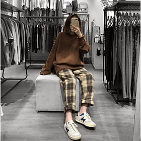Quần baggy unisex WIND Caro, quần baggy ống suông ullzang WIND