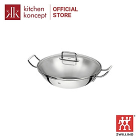 Zwilling Plus – Chảo Wok Có Nắp Zwilling J.A.Henckels – 32cm (Bếp Từ)