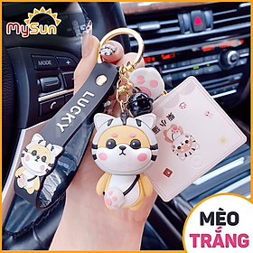 Móc chìa khóa shiba cute dễ thương treo xe máy, ô tô, điện thoại cho nữ