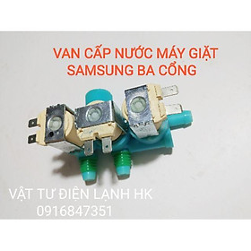 Van cấp nước ba cổng máy giặt samsung