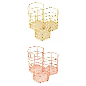 2PCS Storage Box Display Compartments Supplies for Stationery Makeup Brush