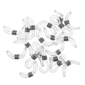 20Pcs Pack Eyeglass Spectacle Chain Strap Holder Loop Ends Clear
