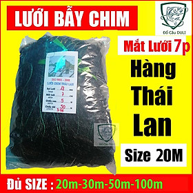 Lưới bẫy chim Cu, Tu hú, Gà Rừng Cao 5m, mắt lưới 7p, dài 20m - 50m